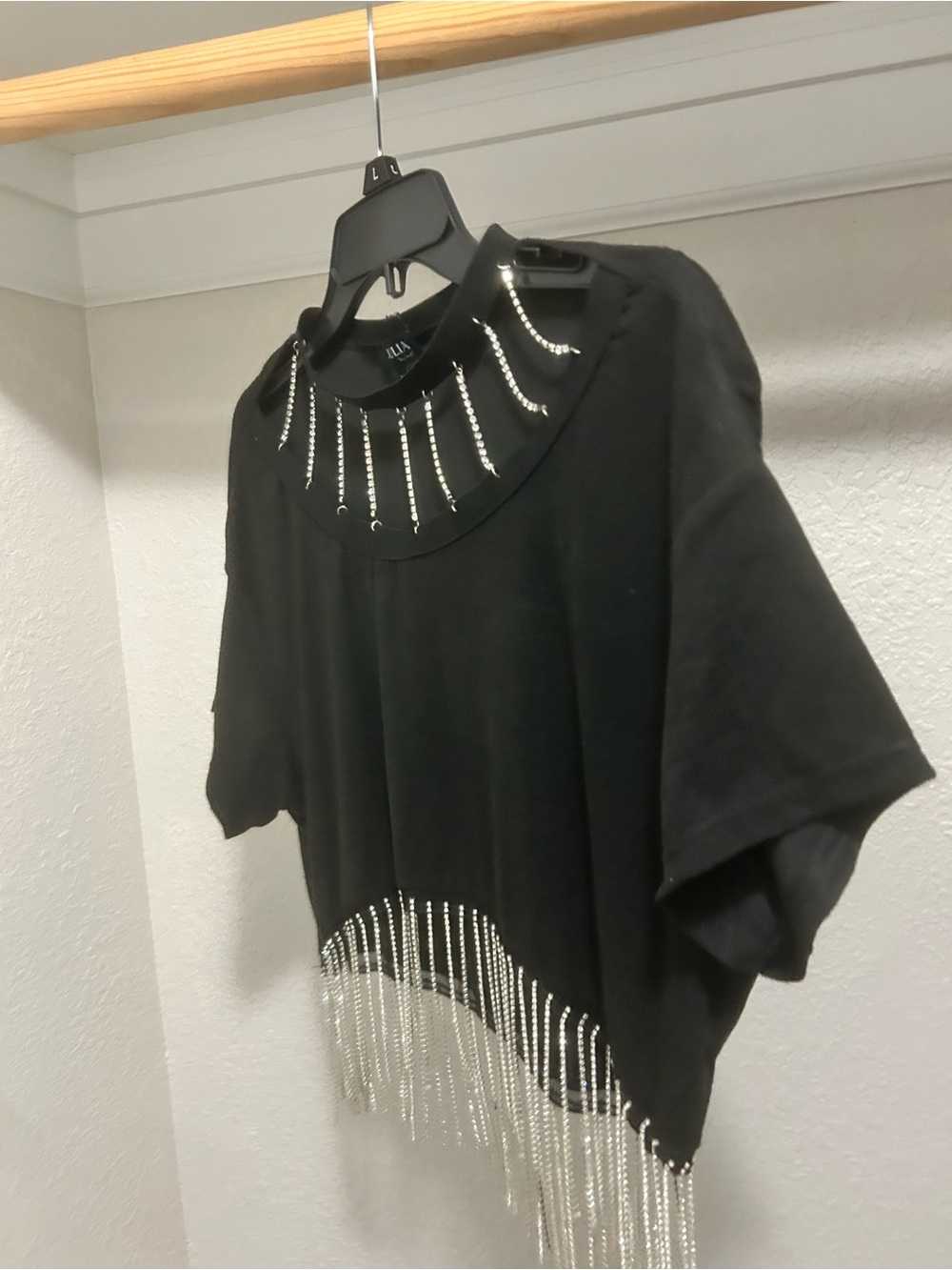 🖤🦓Women's Fringe Rhinestone Crop Top🦓🖤